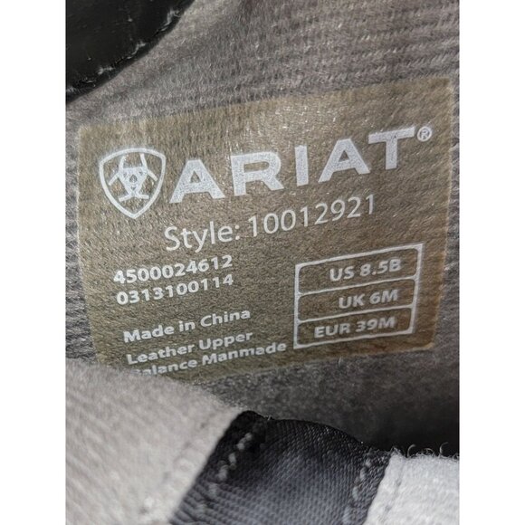 Ariat Boots Womens Black Suede Western Pull On Rubber Sole Size 8.5B - Picture 11 of 12